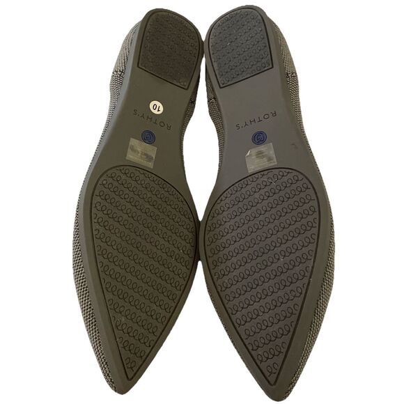 Rothy’s The Point Pointed Toe Flat Cloud Grey Birdseye 10 - Picture 7 of 7